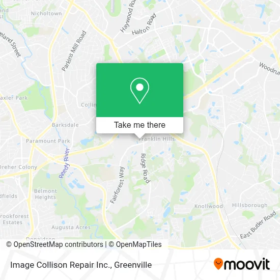 Image Collison Repair Inc. map