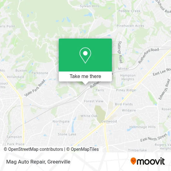 Mag Auto Repair map