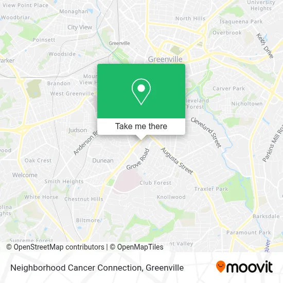 Neighborhood Cancer Connection map