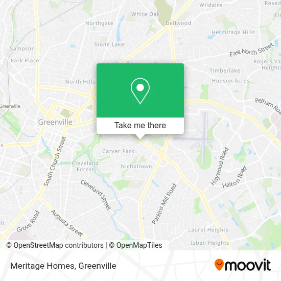Meritage Homes map
