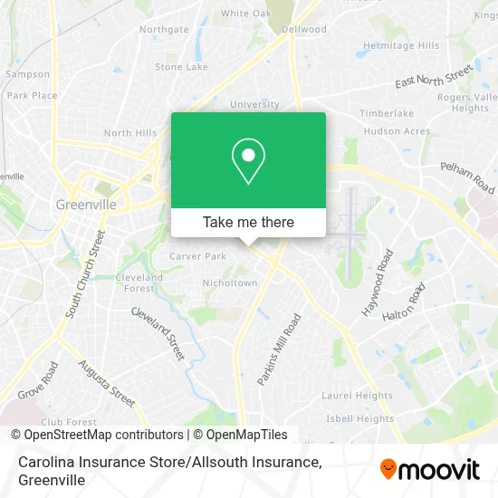 Carolina Insurance Store / Allsouth Insurance map