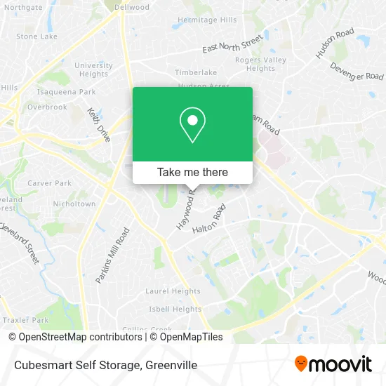 Cubesmart Self Storage map