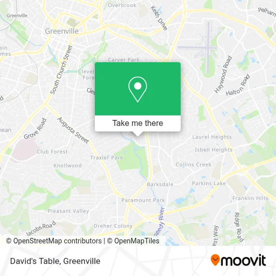 David's Table map