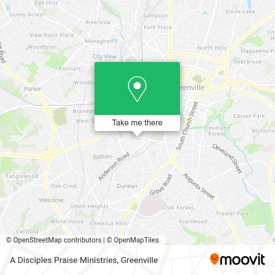 A Disciples Praise Ministries map