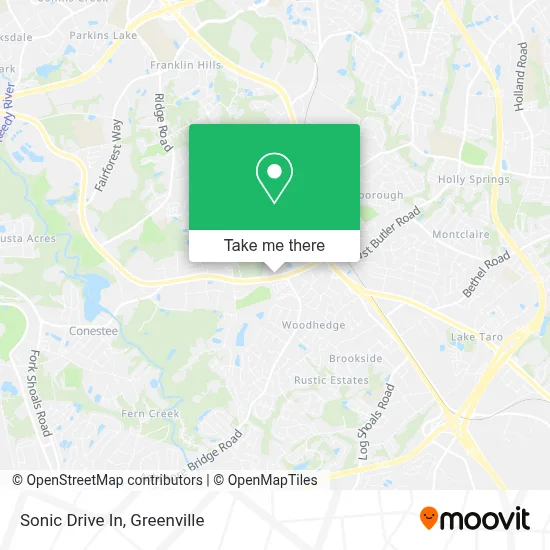 Sonic Drive In map