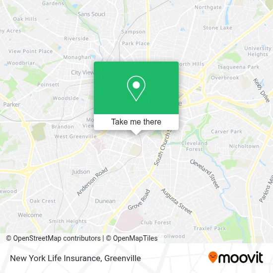 New York Life Insurance map