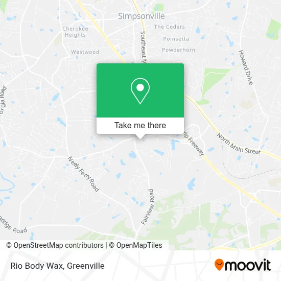 Rio Body Wax map