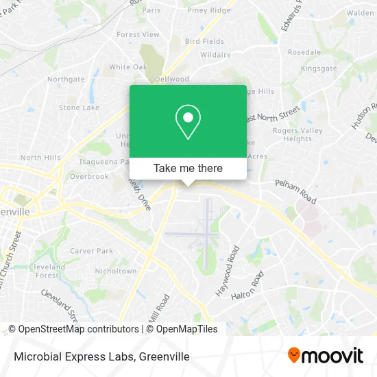 Microbial Express Labs map