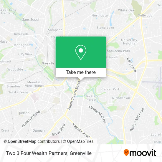 Two 3 Four Wealth Partners map