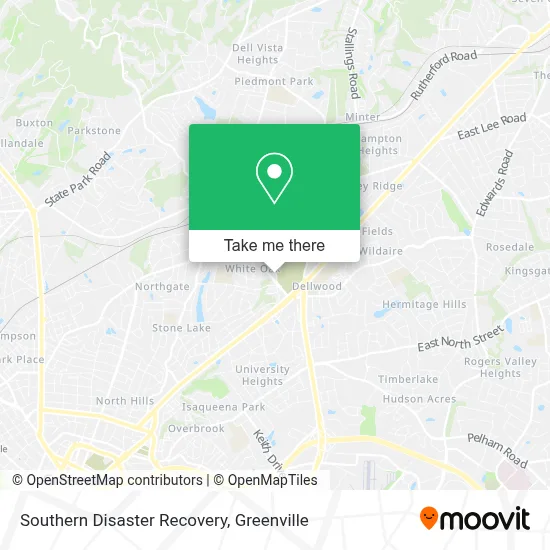 Southern Disaster Recovery map