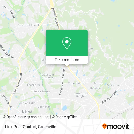 Linx Pest Control map