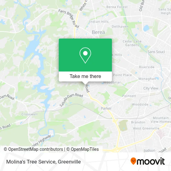 Molina's Tree Service map