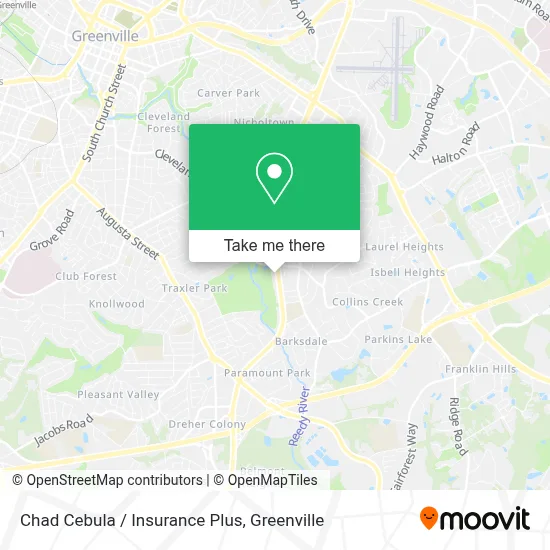 Chad Cebula / Insurance Plus map