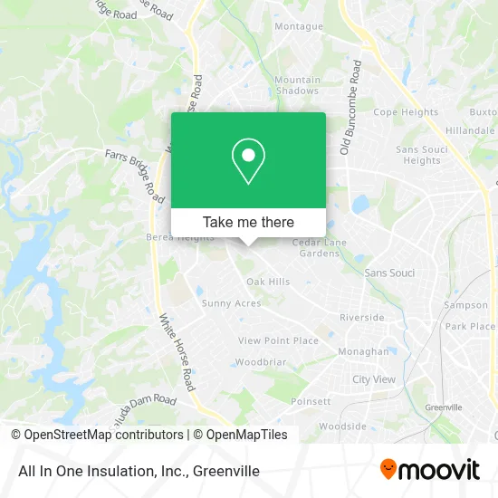 All In One Insulation, Inc. map