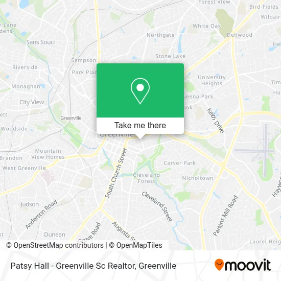 Patsy Hall - Greenville Sc Realtor map