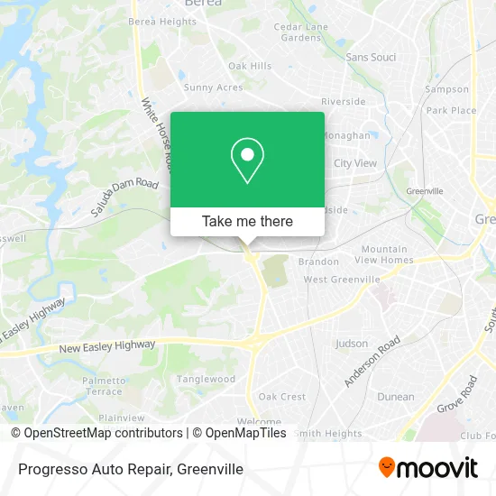 Progresso Auto Repair map