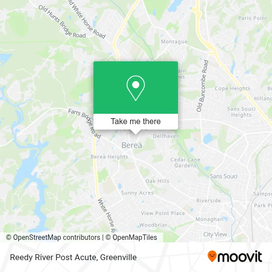 Reedy River Post Acute map