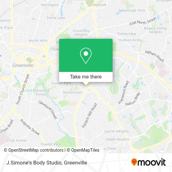 J.Simone's Body Studio map