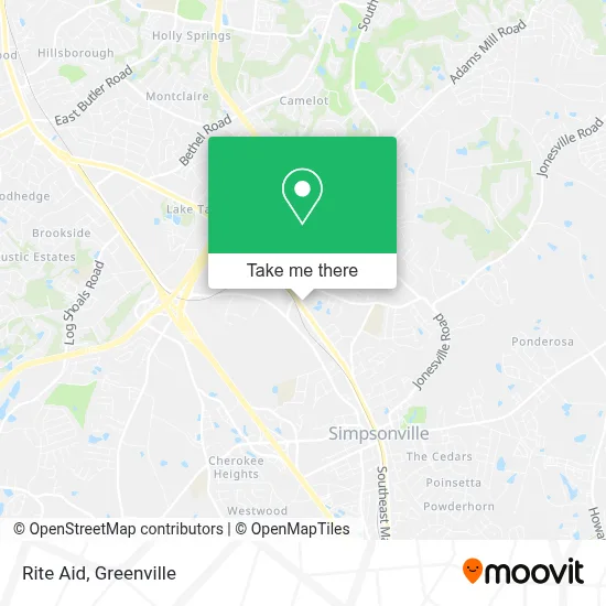 Mapa de Rite Aid