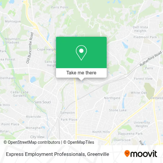 Express Employment Professionals map