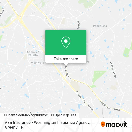 Aaa Insurance - Worthington Insurance Agency map
