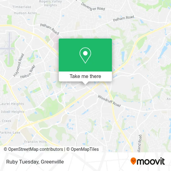 Ruby Tuesday map