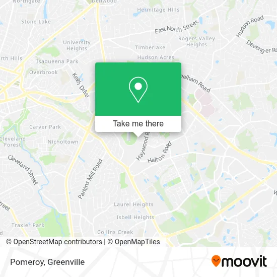 Pomeroy map