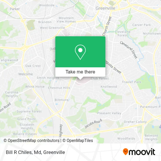 Bill R Chiles, Md map