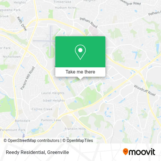 Reedy Residential map