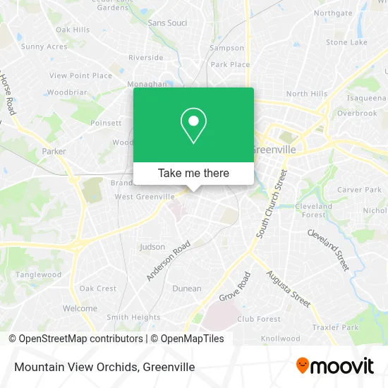 Mountain View Orchids map