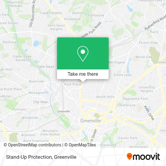Stand-Up Protection map