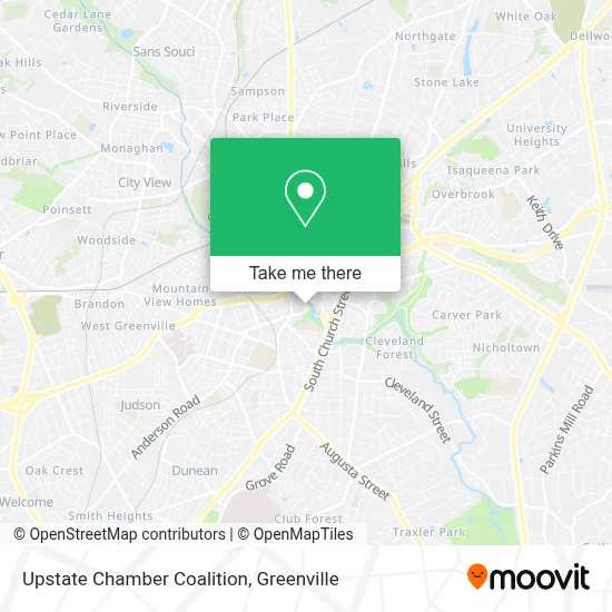 Upstate Chamber Coalition map