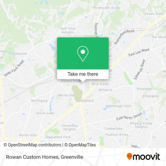 Rowan Custom Homes map