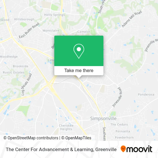 The Center For Advancement & Learning map