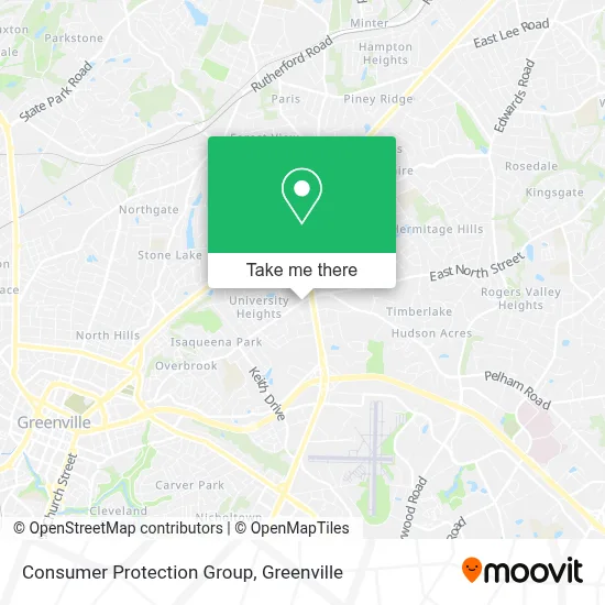 Consumer Protection Group map