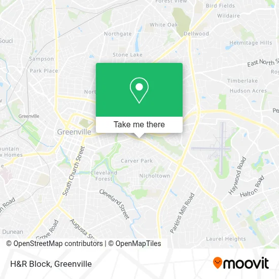 H&R Block map
