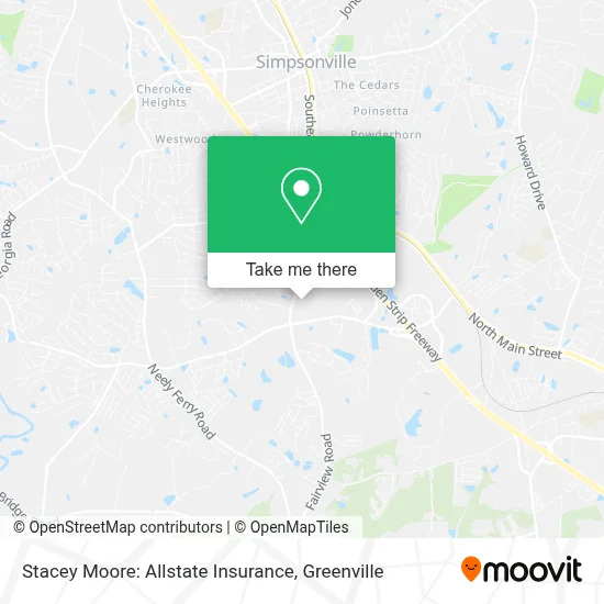 Stacey Moore: Allstate Insurance map