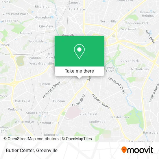 Butler Center map