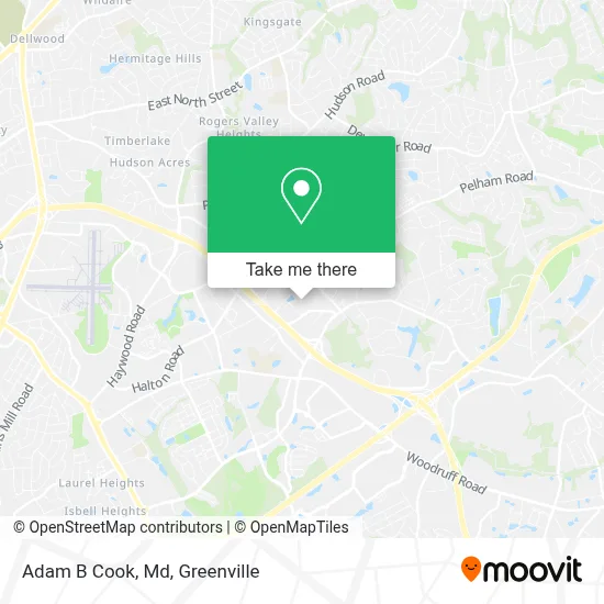Adam B Cook, Md map