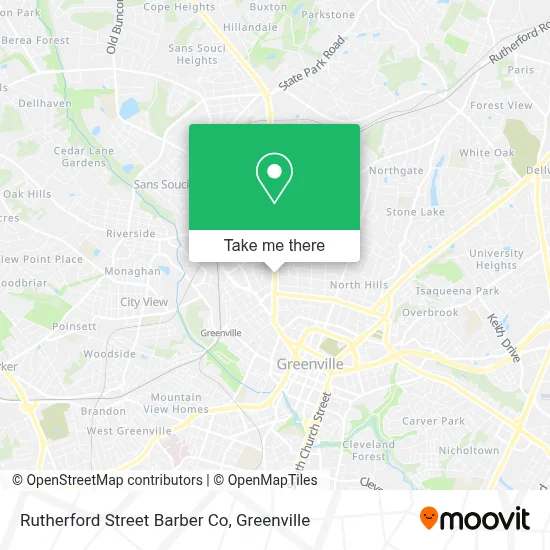 Rutherford Street Barber Co map