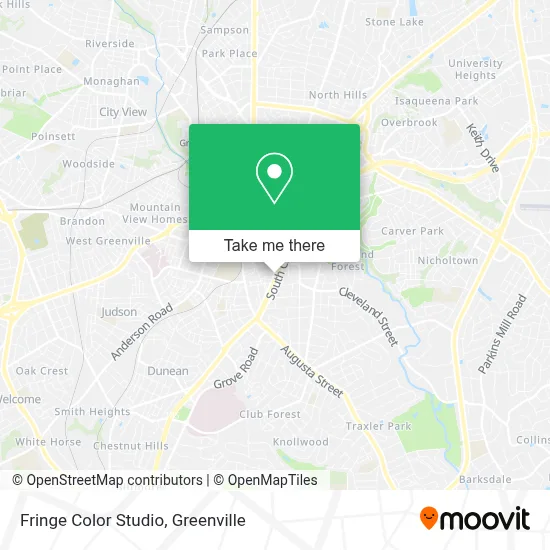 Fringe Color Studio map