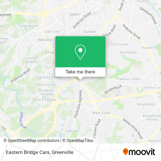 Eastern Bridge Cars map