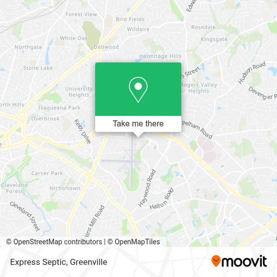 Express Septic map