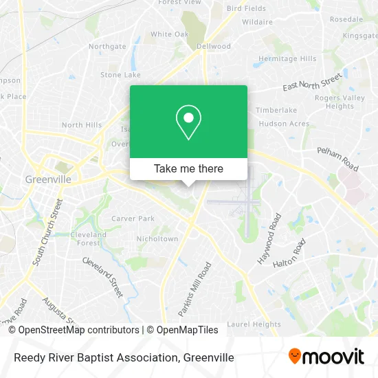 Reedy River Baptist Association map