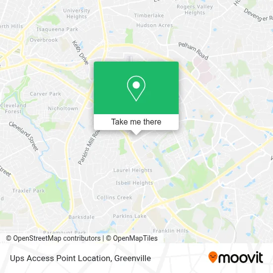 Mapa de Ups Access Point Location