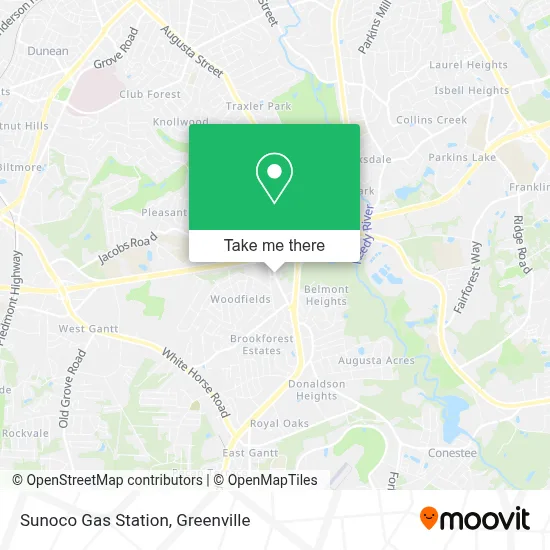 Sunoco Gas Station map