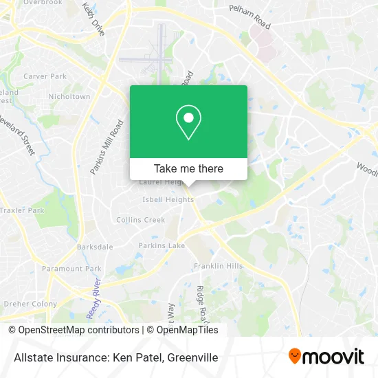 Allstate Insurance: Ken Patel map