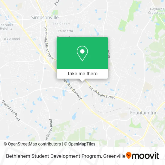 Bethlehem Student Development Program map