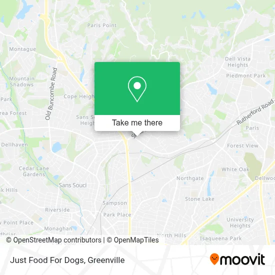 Just Food For Dogs map
