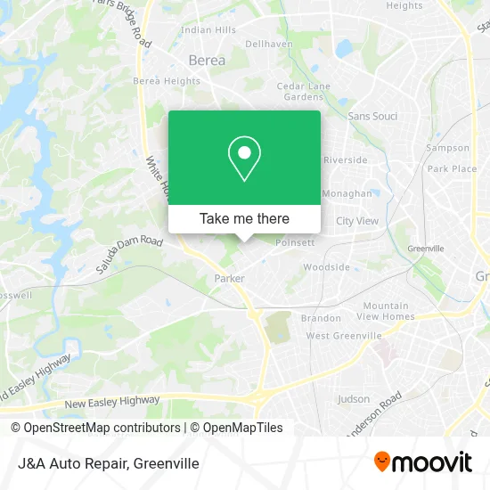 J&A Auto Repair map